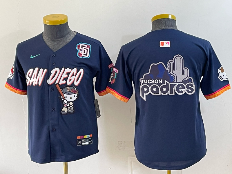 Youth San Diego Padres blank blue Nike 2026 MLB Jersey 0831003->youth mlb jersey->Youth Jersey